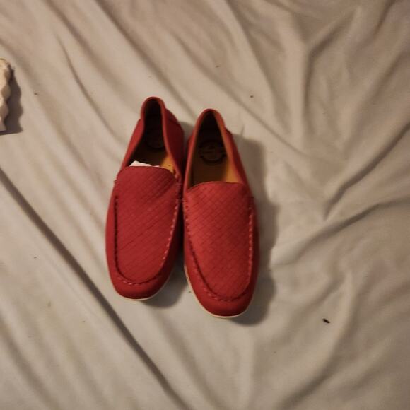 Driver Club USA Womens Size 6 3.5 On Genuine Moccasins Tan Leather NEW - Picture 1 of 6